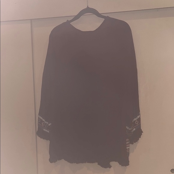 Knox Rose burgundy Embroidered kimono wrap size medium - Picture 8 of 9